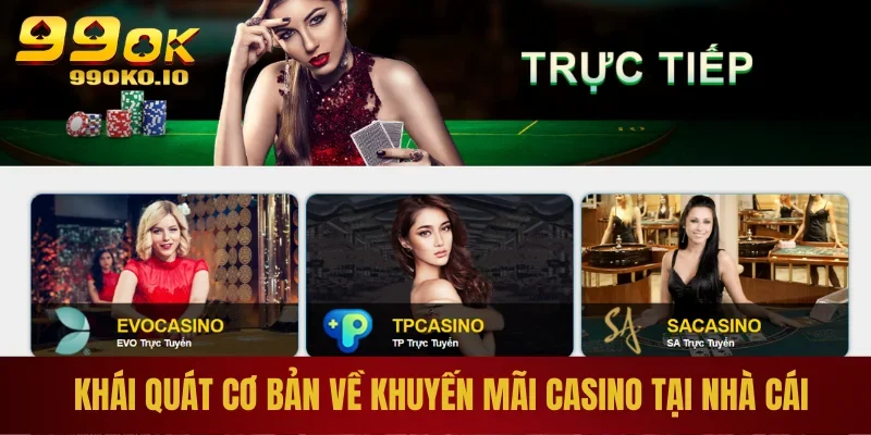Khái quát cơ bản về khuyến mãi casino tại nhà cái